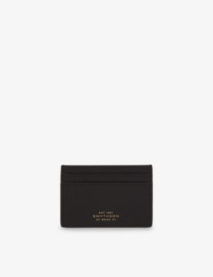 Smythson leopard leather card holder with five card pockets - British product
