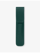 selfridges Smythson Panama Leather Pen Sleeve- Buy online at McGrocer