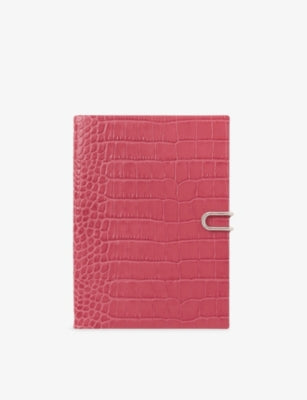 Soho Week-to-View Leather 2026 Diary - RASPBERRY