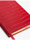 Smythson Soho leather notebook 19cm, imported from the UK