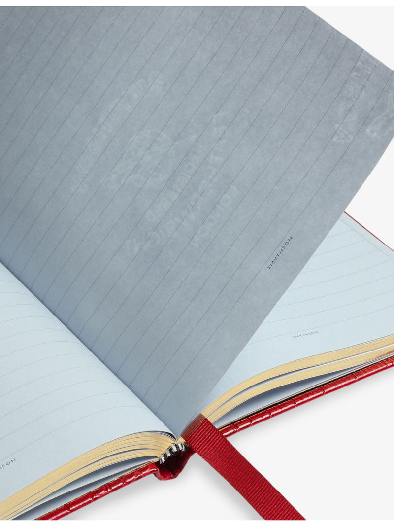 Smythson Soho leather notebook 19cm, imported from the UK