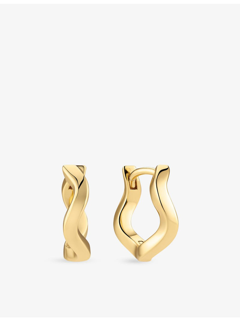 Sif Jakobs Ellera 18ct gold-plated earrings, imported from the UK