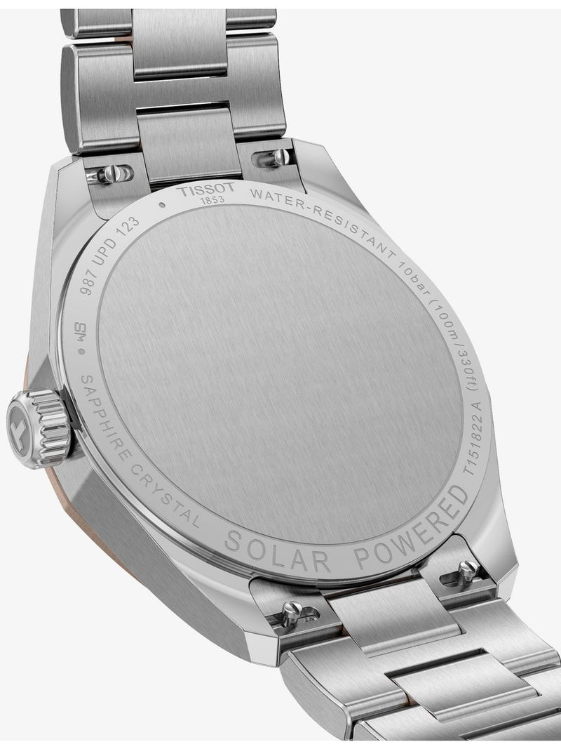 Tissot PRC 100 Solar gold-plated watch 34mm, UK version