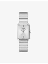 selfridges Tissot Classic Contemporary Sapphire Rectangle V Stainless Steel Quartz Watch- Buy online at McGrocer