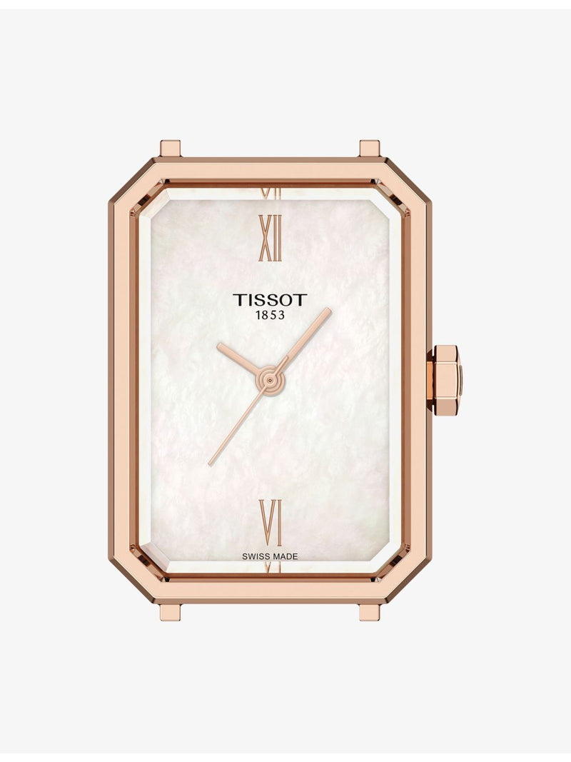 Tissot stainless steel quartz watch with leather strap, 30mm (British brand)