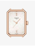 Tissot stainless steel quartz watch with leather strap, 30mm (British brand)