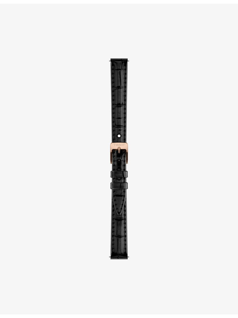 Tissot stainless steel quartz watch with leather strap, 30mm (British brand)