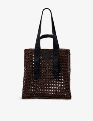 AllSaints Lullah raffia tote bag, UK version