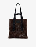 AllSaints Lullah raffia tote bag, UK version