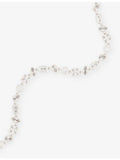 DARKAI bracelet white gold plated pavé stone 19cm - British product