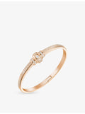 Piaget diamond bangle 18ct rose gold 0.43ct (British brand)