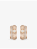 Piaget 18ct rose gold diamond hoop earrings 0.34ct - British product