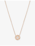 Piaget 18ct rose gold diamond pendant necklace 0.05ct (British brand)