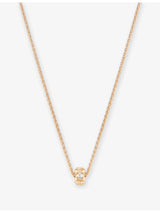 selfridges Piaget 18ct Rose-Gold and 0.01ct Brilliant-Cut Diamond Pendant Necklace- Buy online at McGrocer