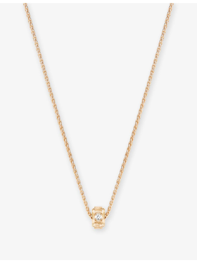 Piaget 18ct rose gold diamond pendant necklace (British brand)