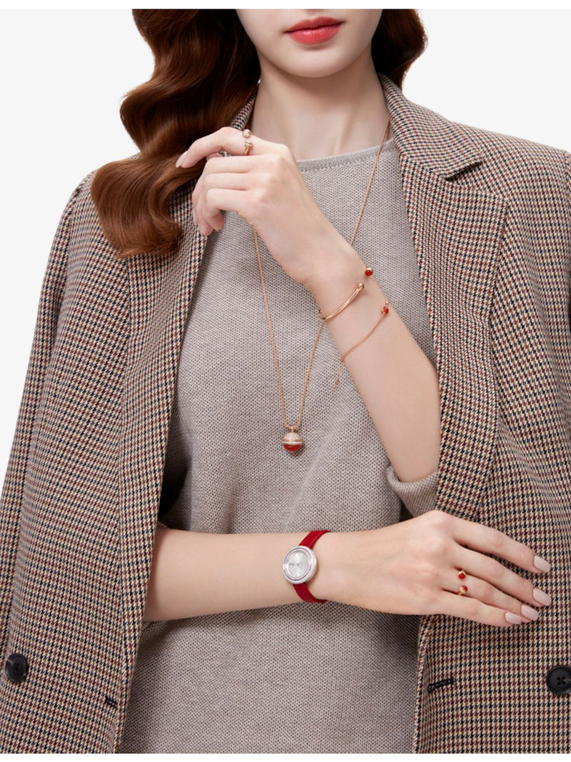 Piaget Possession rose-gold bangle with carnelian and diamonds, imported from the UK