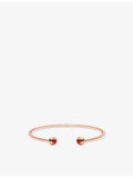 Piaget Possession 18ct rose gold bangle with carnelian cabochons - British product