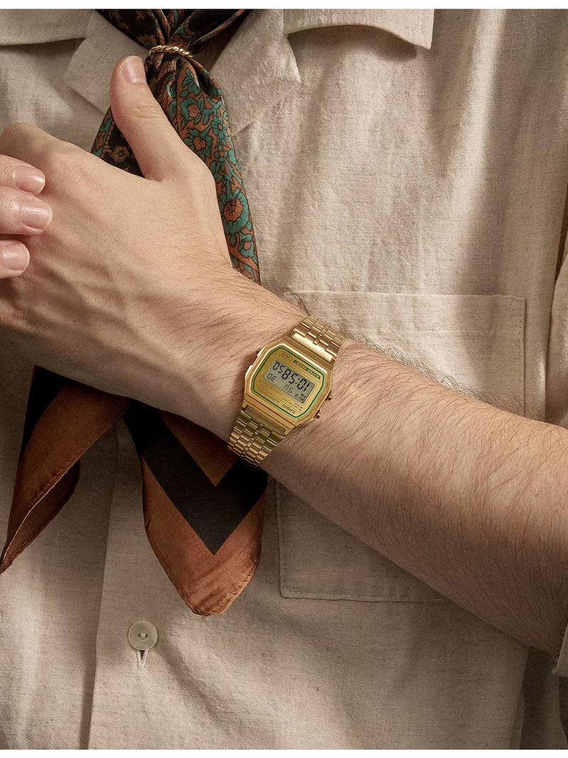Casio vintage stainless-steel and resin quartz watch, imported from the UK