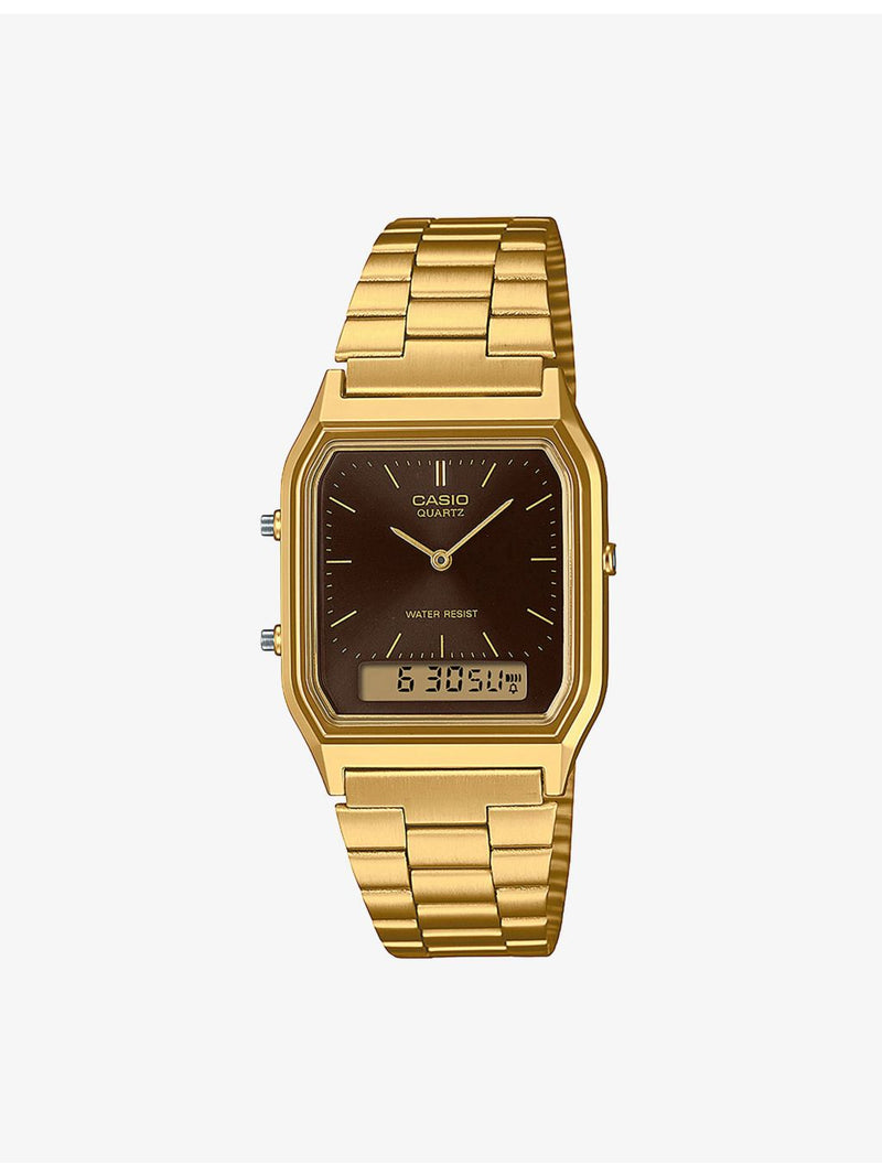 Casio AQ-230 resin watch with analog digital display, imported from the UK