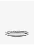 Alessi Pleats small round stainless steel tray 23cm - British product