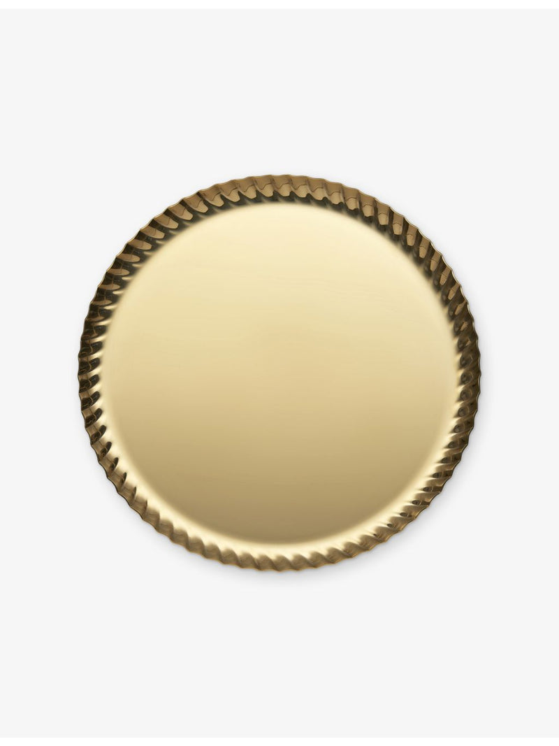 Alessi Pleats small stainless steel tray 23cm - British product