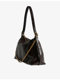 Zadig Voltaire Jim leather shoulder bag with vintage finish - British product