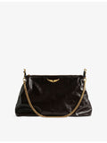 Zadig Voltaire Jim leather shoulder bag with vintage finish - British product