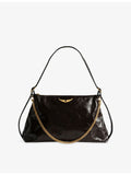Zadig Voltaire Jim leather shoulder bag with vintage finish - British product