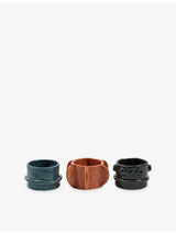 selfridges Serax Molly Stoneware Tealight Holders Set of Three- Buy online at McGrocer