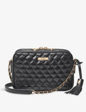 Aspinal of London Alice quilted leather cross-body bag, imported from the UK
