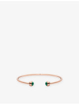 selfridges Piaget Possession 18ct Rose-Gold and Malachite Bangle- Buy online at McGrocer