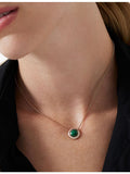 Piaget 18ct rose gold malachite diamond pendant necklace (British brand)