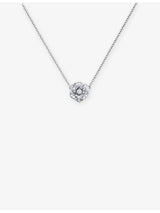 selfridges Piaget Rose 18ct White Gold 0.22ct Diamond Pendant Necklace- Buy online at McGrocer