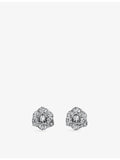 Piaget Rose diamond stud earrings 0.45ct, imported from the UK