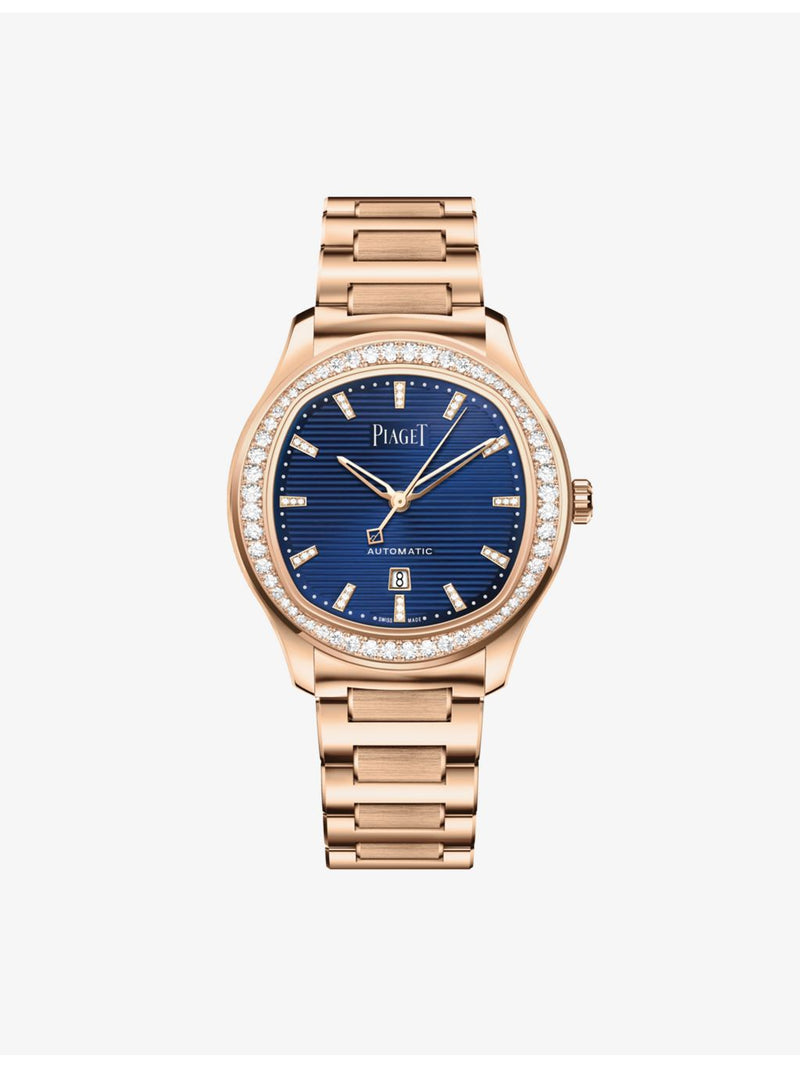 Piaget rose-gold and diamond watch 36mm (British brand)
