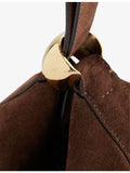 AMANU Zambia suede pouchette with handle strap, UK version