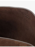 AMANU Zambia suede pouchette with handle strap, UK version
