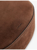 AMANU Zambia suede pouchette with handle strap, UK version