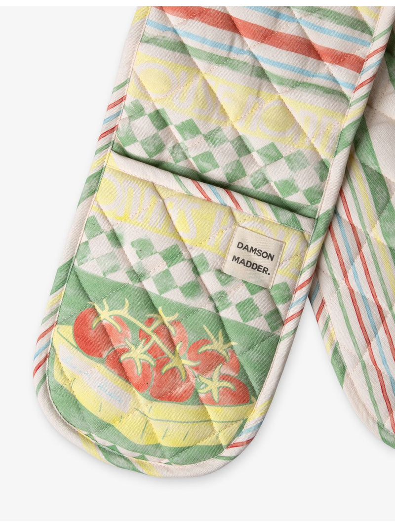 Damson Madder double cotton oven glove 28cm, imported from the UK