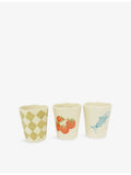 Damson Madder ceramic beaker set of three, imported from the UK