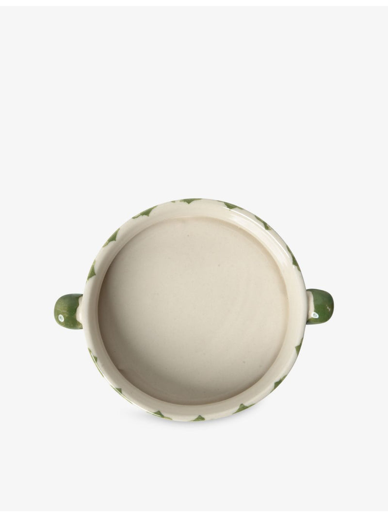 Damson Madder ceramic snack bowl check pattern 14.5cm, UK version
