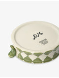Damson Madder ceramic snack bowl check pattern 14.5cm, UK version