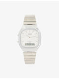 Casio vintage stainless steel quartz watch with silver dial (British brand)