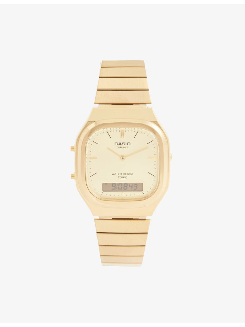 Casio vintage stainless-steel quartz watch 41mm (British brand)