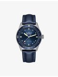 Blancpain Bathyscaphe steel automatic watch blue dial - British product