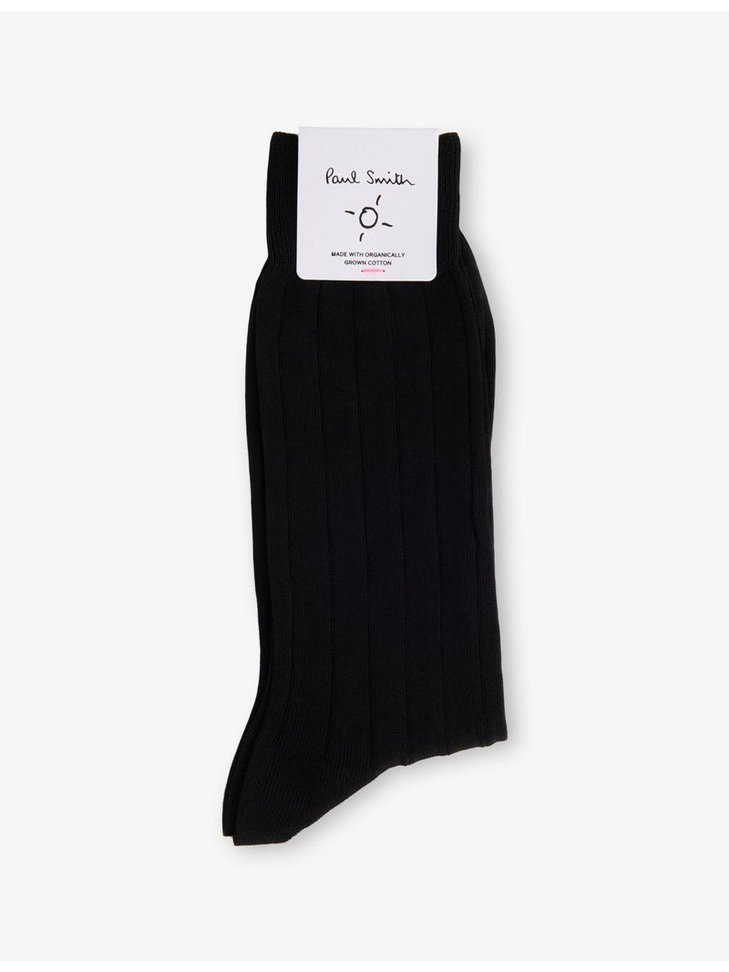 Paul Smith ribbed cotton-blend crew socks - British product