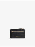 Whistles mock-croc leather purse 12cm, imported from the UK