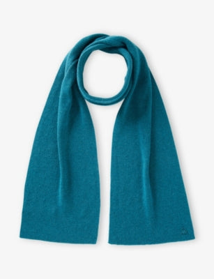 Benetton Logo-Plaque Wool Blend Scarf 8-9 Years