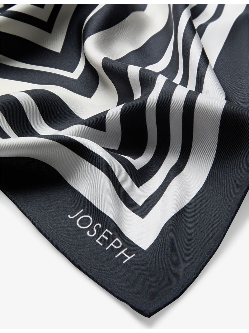 Joseph striped silk scarf 90cm x 90cm square, UK version