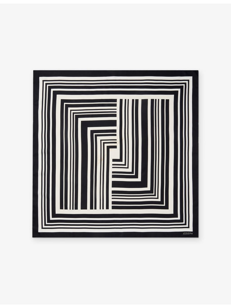 Joseph striped silk scarf 90cm x 90cm square, UK version